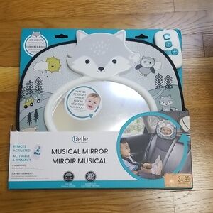 Belle Musical Mirror with LED Lights For The Car Child Toddler Baby Car Mirror